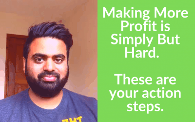 Making More Profit is Simply But Hard.  These are your action steps.